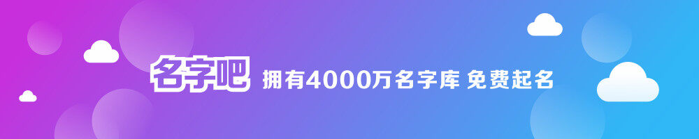 名字吧,拥有4000万名字库,提供免费起名
